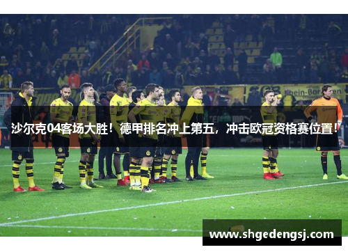 沙尔克04客场大胜！德甲排名冲上第五，冲击欧冠资格赛位置！